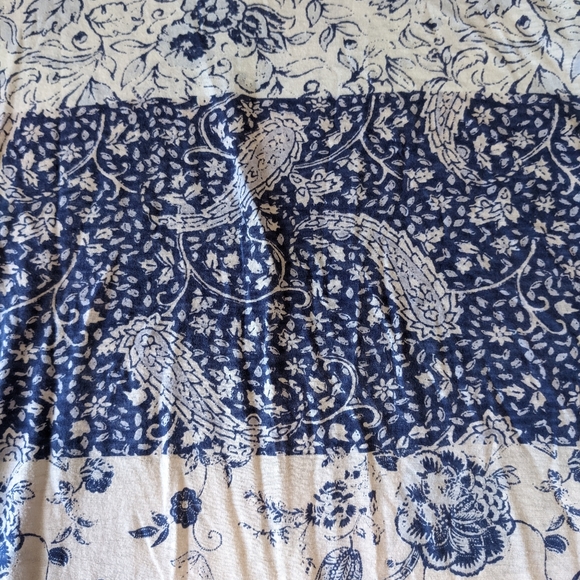 Lucky Brand Floral Print Top Short Sleeve Medium - Picture 5 of 7